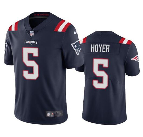 Men's New England Patriots #5 Brian Hoyer 2020 Navy Vapor Untouchable Limited Stitched NFL Jersey Men's New England Patriots #5 Brian Hoyer 2020 Navy Vapor Untouchable Limited Stitched NFL Jersey